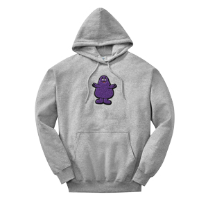 Grimace Chenille Patch Hoodie