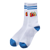 Blue Stripe Retro Sock