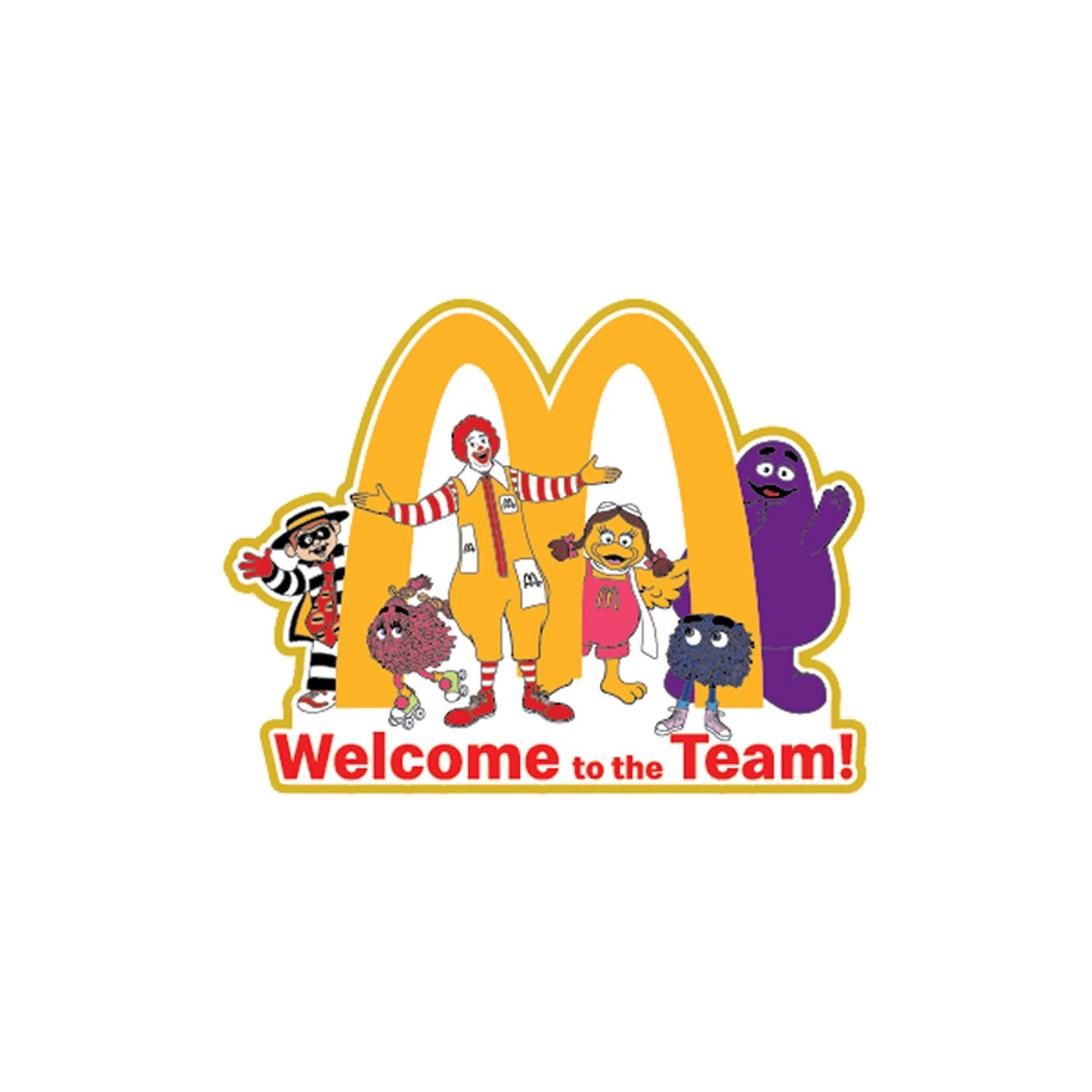Welcome Pin Character Welcome Pin Pack of 5