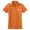 Orange Ladies Silk Touch Interlock Sport Shirt