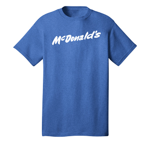 McDonald's Blue Retro Script T-Shirt