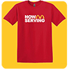 Now Serving T-shirts (Red)