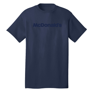 Navy Tone on Tone McDonald's T-Shirt