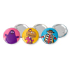 Retro Characters Mini Buttons Set of 3
