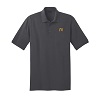 Jersey Knit Polo Charcoal