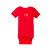 Red Baby Onesie with Yellow Arches