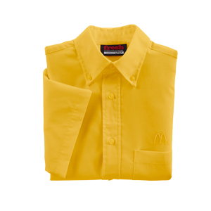 Men's Short Sleeve McDonald's Gold Poplin