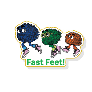Fast Feet Pin Pack of 5