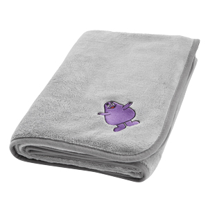 Grey Grimace Plush Blanket