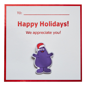 Holiday Grimace Pin Card (Pack of 5)