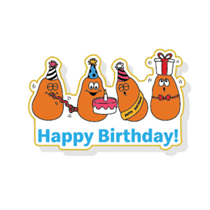 Happy Birthday McNugget Buddies Pin Pack of 5