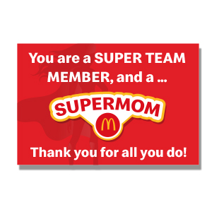 SuperMOM Lapel Pin on Card