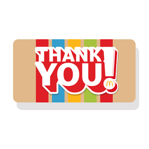 Thank You Pin Pack of 5