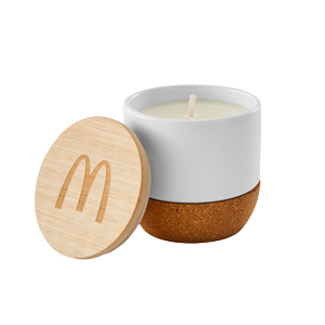 Vanilla Candle with Bamboo Lid