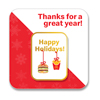 Happy Holidays Pin on Card Pack of 5
