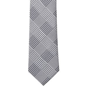 Men's Deep Navy Houndstooth Pattern Tie