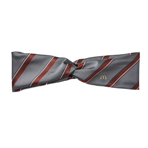 Ladies' Grey/Burgundy Stripe Tie