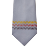 Men's Grey Tie with Yellow/Orange/Brown Arches